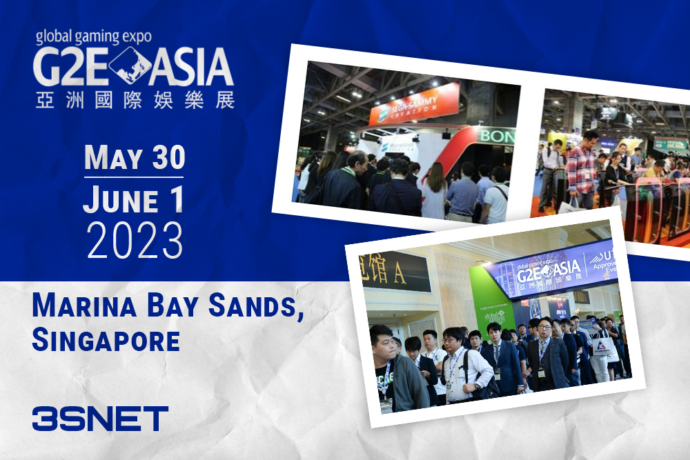 G2E Asia Singapore 2023 will be held on May 30 June 1 Event