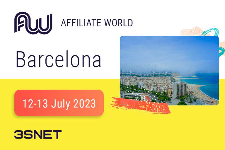 Подробности и программа конференции Affiliate World Europe 2023 ищите на 3SNET!