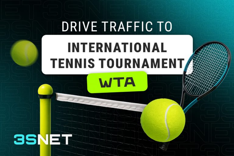 Drive traffic to WTA with 3SNET! Drive traffic to ATP with 3SNET!