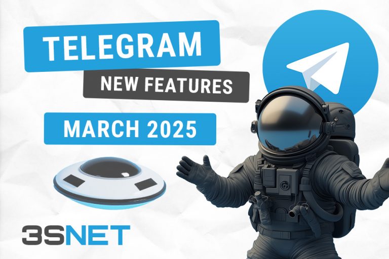 TELEGRAM март 2025 en Telegram 2025 new features in March: how to get and spend stars, how much does an advertising post in a Telegram cost, new 3SNET channel