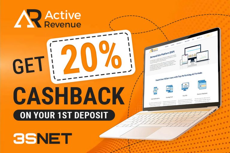 Look for a promo code for a discount in activerevenue on 3SNET!