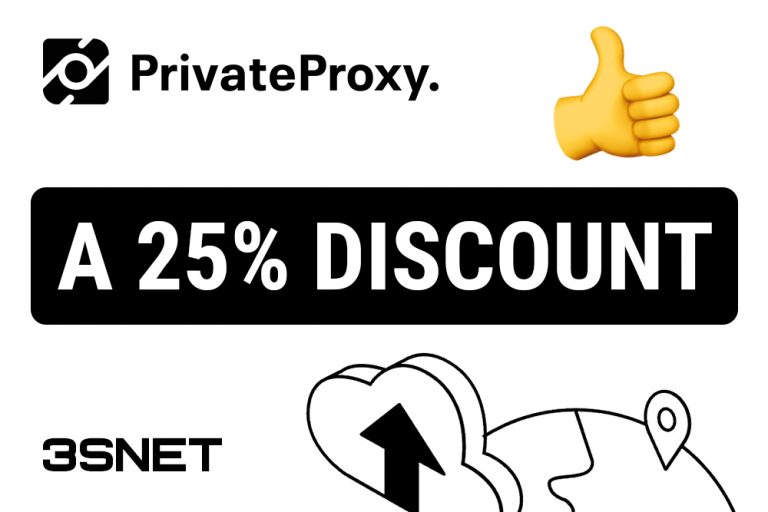 Look for a promo code for a discount in PrivateProxy on 3SNET! PrivateProxy Promo Code